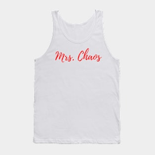 Mrs. Chaos (Red) Tank Top